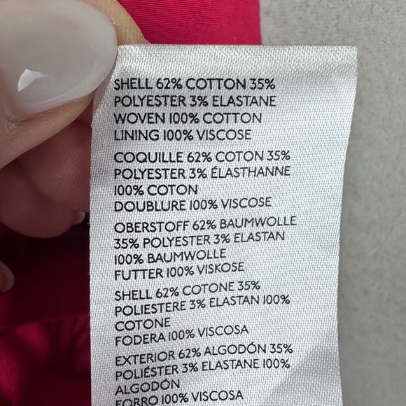 Maeve By Anthropologie Mini Dress Womens S‎ Pink Puff Sleeve Cotton Wedding - Picture 7 of 12